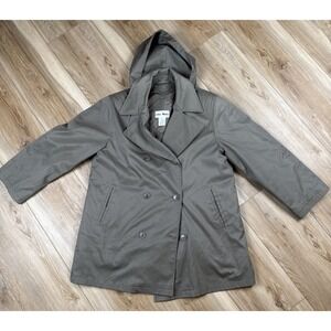 Vintage Women's John Weitz Double Breasted Trench‎ Coat Size 12
